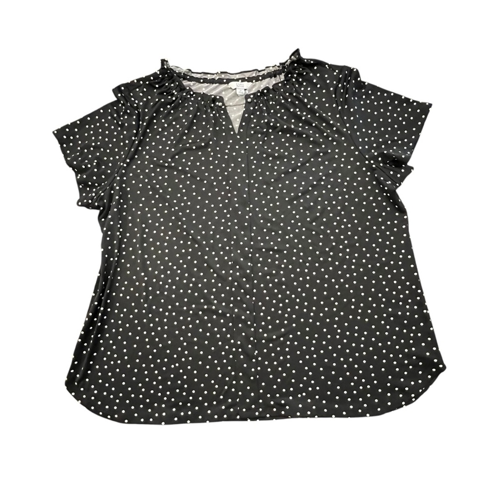 Women's Black Polka Dot Top‎